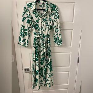 Zara patterned midi dress